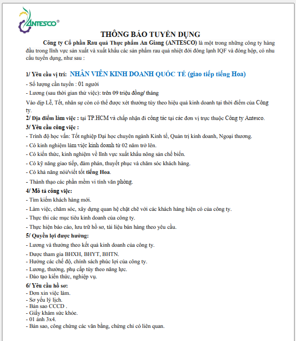 lĩnh vực hoạt động